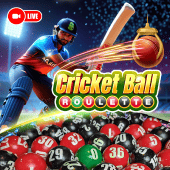 Cricket Ball Roulette bet 100 live casino